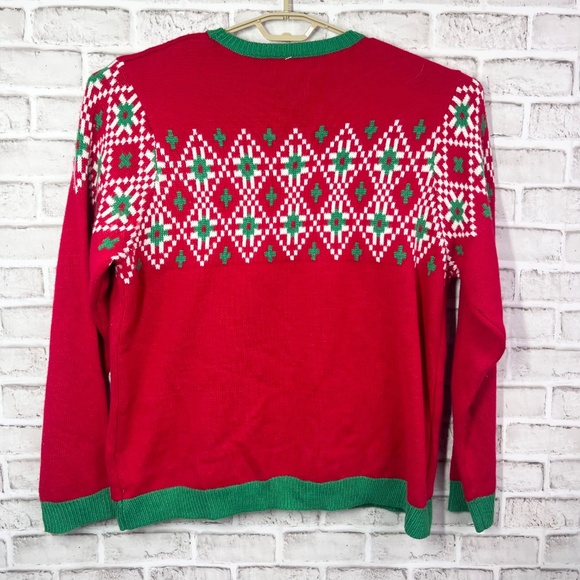 🎄|•HOLIDAY TIME•| Cow Christmas Sweater Size 2XL (50-52) - Picture 3 of 8